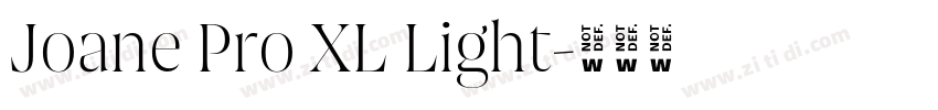 Joane Pro XL Light字体转换